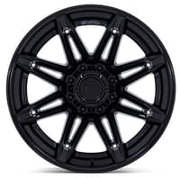 22x10 fuel off-road brawl matte black w/ gloss black lip fc401 8x6.5/165 -18mm