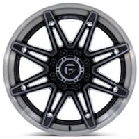 20x10 fuel off-road brawl gloss black brushed dark tint fc401 6x135 -18mm