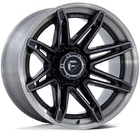 (clearance - no returns) 24x12 fuel off-road brawl gloss black brushed dark tint fc401 (* may require trimming) 8x6.5/165 -44mm