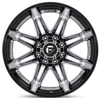 20x10 fuel off-road brawl chrome w/ gloss black lip fc401 6x5.5/139.7 -18mm