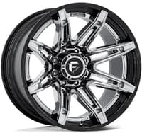 20x10 fuel off-road brawl chrome w/ gloss black lip fc401 6x5.5/139.7 -18mm