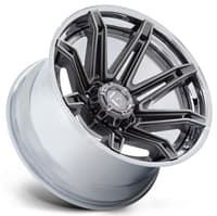 (clearance - no returns) 20x10 fuel off-road brawl platinum w/ chrome lip fc401 6x135 -18mm