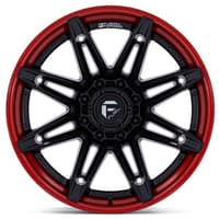 20x10 fuel off-road brawl matte black w/ candy red lip fc401 6x5.5/139.7 -18mm