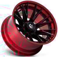 Fuel Off-Road Catalyst FC402 (8-Lug) Matte Black w/ Candy Red Lip