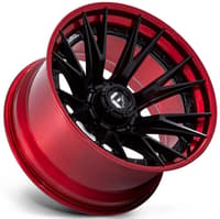 (clearance - no returns) 22x10 fuel off-road catalyst matte black w/ candy red lip (8-lug) fc402 8x170 -18mm