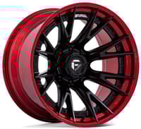 Fuel Off-Road Catalyst FC402 (8-Lug) Matte Black w/ Candy Red Lip