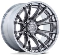 Fuel Off-Road FC402 Catalyst (8-Lug) Platinum w/ Chrome Lip
