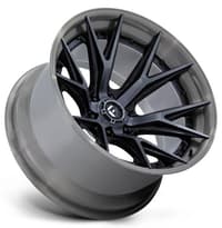 (clearance - no returns) 24x12 fuel off-road catalyst gloss black brushed dark tint (6-lug) fc402Â (* may require trimming) 6x135 -44mm