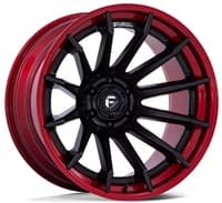 20x9 fuel off-road burn matte black w/ candy red lip fc403 6x5.5/139.7 1mm