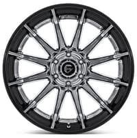 (clearance - no returns) 22x12 fuel off-road burn chrome w/ gloss black lip fc403 (* may require trimming) 6x135 -44mm