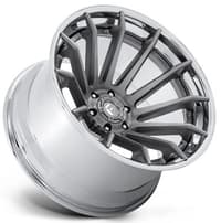 22x10 fuel off-road burn platinum w/ chrome lip fc403 6x5.5/139.7 -18mm