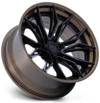 22x9.5 fuel off-road mutiny matte black w/ gloss bronze lip fc404 (6-lug) 6x135 20mm
