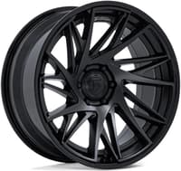 20x10 fuel off-road dynamo matte black w/ gloss black lip fc405 5x5/127 -18mm