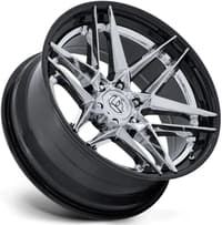 Fuel Off-Road FC408 Flight  Chrome w/ Gloss Black Lip