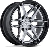 20x10 fuel off-road flight chrome w/ gloss black lip fc408 6x5.5/139.7 -18mm
