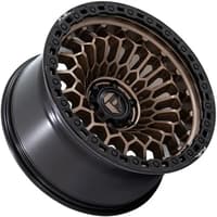 20x10 fuel off-road sinister matte bronze w/ matte black lip fc870 5x5/127 -18mm