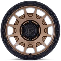 17x8.5 fuel off-road fortress matte bronze w/ gloss black lip fc884 5x5/127 25mm