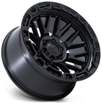 17x9 fuel off-road rail matte black w/ gloss black lip fc890 6x5.5/139.7 -12mm