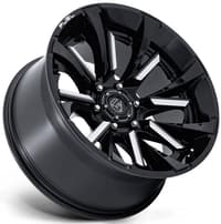 20x10 fuel off-road tantrum gloss black milled fc895 8x180 -18mm