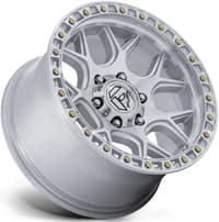 17x9 fuel off-road puma gloss silver machined fc908 6x5.5/139.7 -12mm