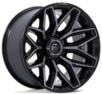 22x12 fuel off-road flux gloss black w/ brushed gray ddt (8-lug) fc854 (* may require trimming) 8x170 -44mm