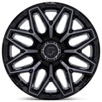 22x12 fuel off-road flux gloss black w/ brushed gray ddt (8-lug) fc854 (* may require trimming) 8x170 -44mm