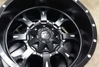 17x9 fuel off-road krank matte black milled d517 8x6.5/165 20mm