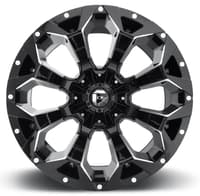 18x9 fuel off-road assault gloss black milled d576 5x4.5/114.3 5x5/127 -12mm