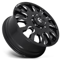 20x8.25 fuel off-road blitz gloss black milled dually front d673 8x165.1 105mm 121.6 c.b.