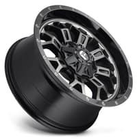 18x9 fuel off-road crush gloss black double dark tint d561 5x4.5/114.3 5x5/127 -12mm