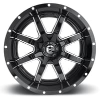 18x9 fuel off-road maverick gloss black milled d610 6x120 6x5.5/139.7 20mm