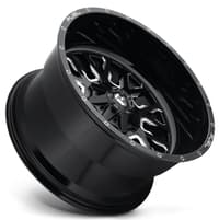 Fuel Off-Road D611 Stroke Gloss Black Milled