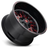 Fuel Off-Road D612 Stroke Gloss Black w/ Candy Red