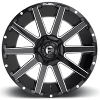 20x9 fuel off-road contra gloss black milled d615 8x6.5/165 1mm