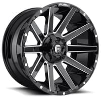 20x9 fuel off-road contra gloss black milled d615 5x5/127 5x5.5/139.7 20mm