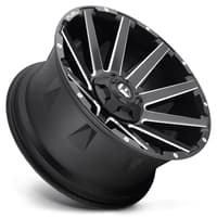 20x9 fuel off-road contra matte black milled d616 6x120 6x5.5/139.7 19mm