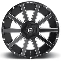 (clearance - no returns) 20x10 fuel off-road contra matte black milled d616 5x4.5/114.3 5x5/127 -18mm