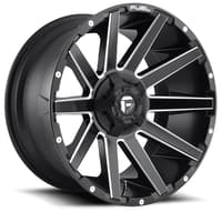 20x9 fuel off-road contra matte black milled d616 6x120 6x5.5/139.7 19mm