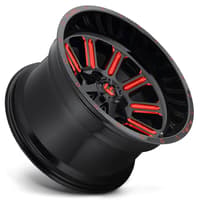 20x9 fuel off-road hardline gloss black w/ candy red d621 6x135 6x5.5/139.7 20mm