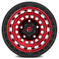 17x9 fuel off-road zephyr candy red w/ matte black ring d632 5x5/127 -12mm