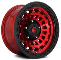 17x9 fuel off-road zephyr candy red w/ matte black ring d632 5x5/127 -12mm