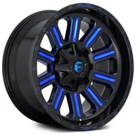 Fuel Off-Road Hardline Gloss Black w/ Candy Blue Accents