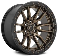 17x9 fuel off-road rebel 6 bronze w/ black lip d681 (6 lug) 6x135 -12mm