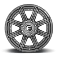 (clearance - no returns) 20x10 fuel off-road rogue platinum brushed gunmetal & tinted d710 5x5/127 -18mm