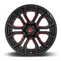 Fuel Off-Road D712 Rage Gloss Black w/ Candy Red