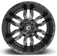 17x9 fuel off-road sledge gloss black milled d595 6x135 6x5.5/139.7 2mm
