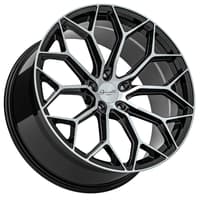 20x8.5 gianelle monte carlo gloss black w/ machined face 5x120 35mm