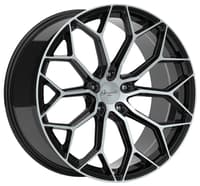 20x8.5 gianelle monte carlo gloss black w/ machined face 5x120 35mm