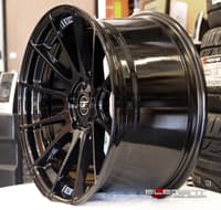 19x8.5 mrr ground force gf6 gloss black (custom)