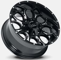 20x9 hardrock off-road h713 gloss black milled 8x170 0mm